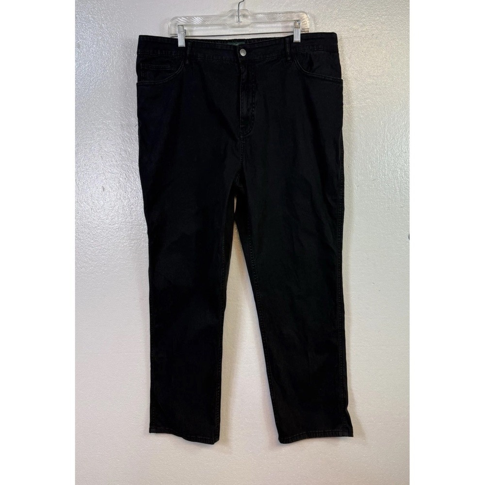 Woolrich Jeans Mens 40x30 Fit (38x29) Black Stretch Straight Leg Utility Hipster